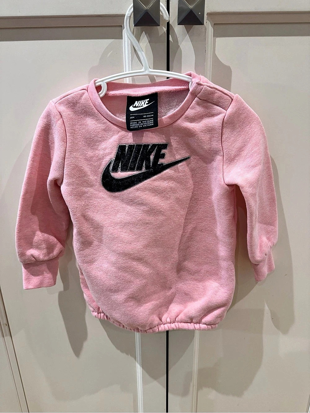 Nike PinkSweatshirt Baby 18M Like New
